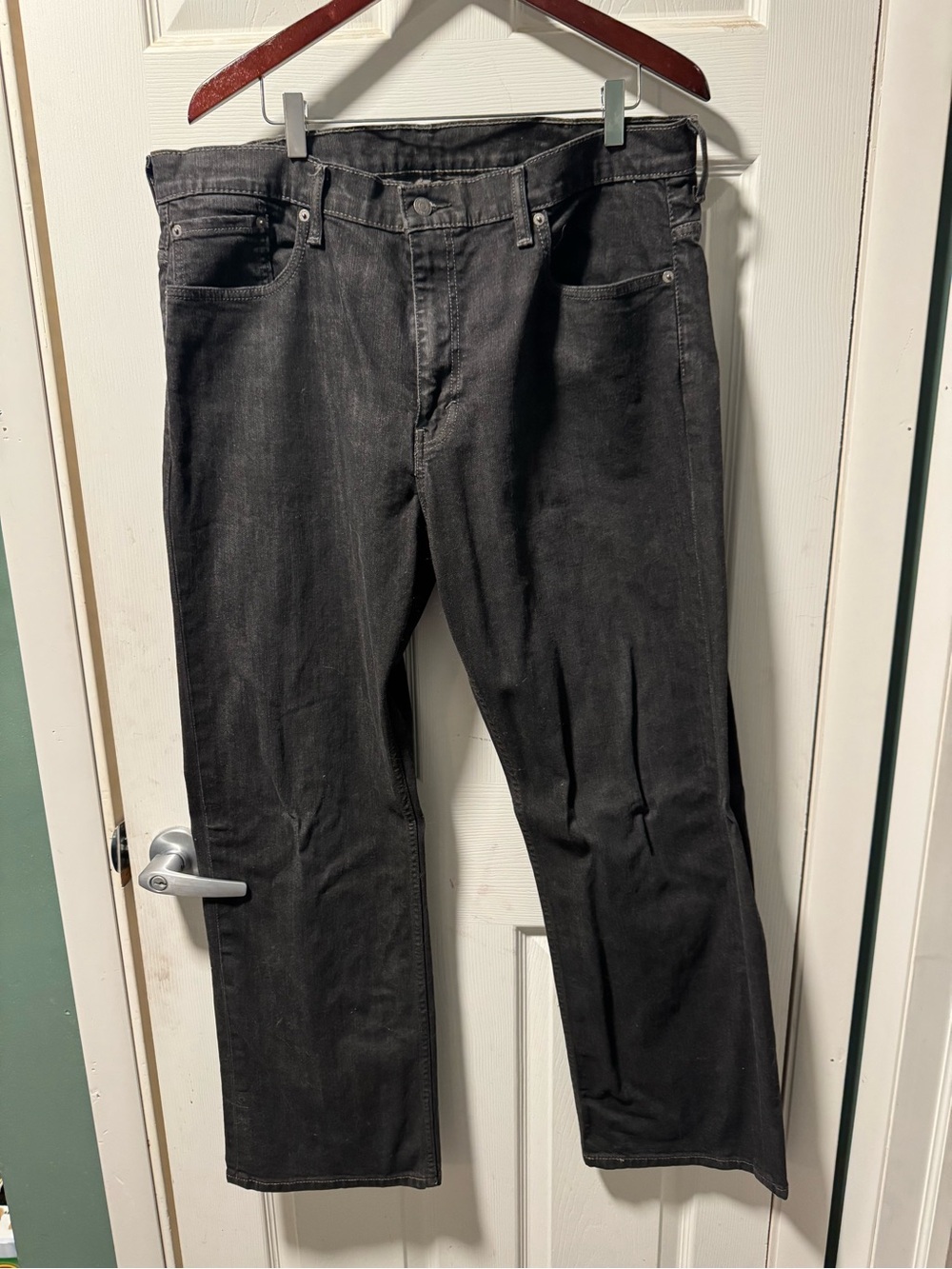 Levi's Men's Straight Black Denim Jeans